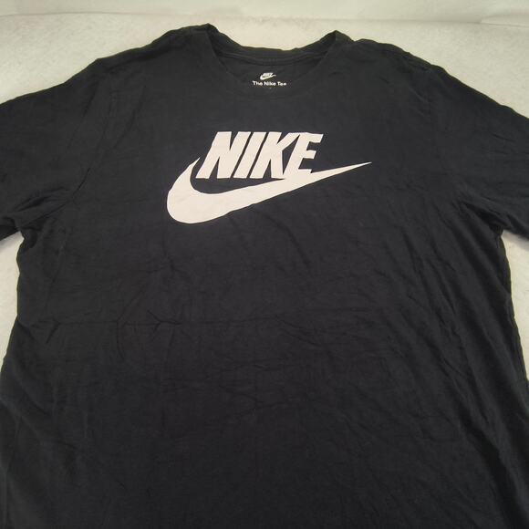 Nike Other - Nike Tee Graphic Crew Neck Short Sleeve Shirt Mens Size Large L Black White